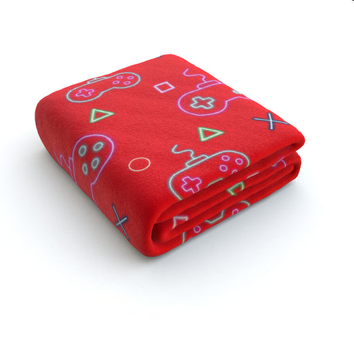 Blanket - Gaming Neon Red - printonitshop