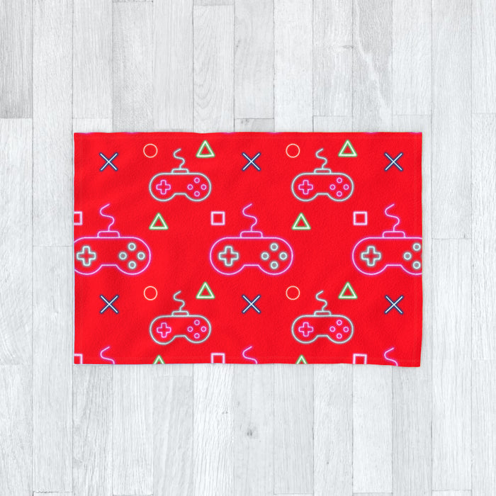 Blanket - Gaming Neon Red - printonitshop