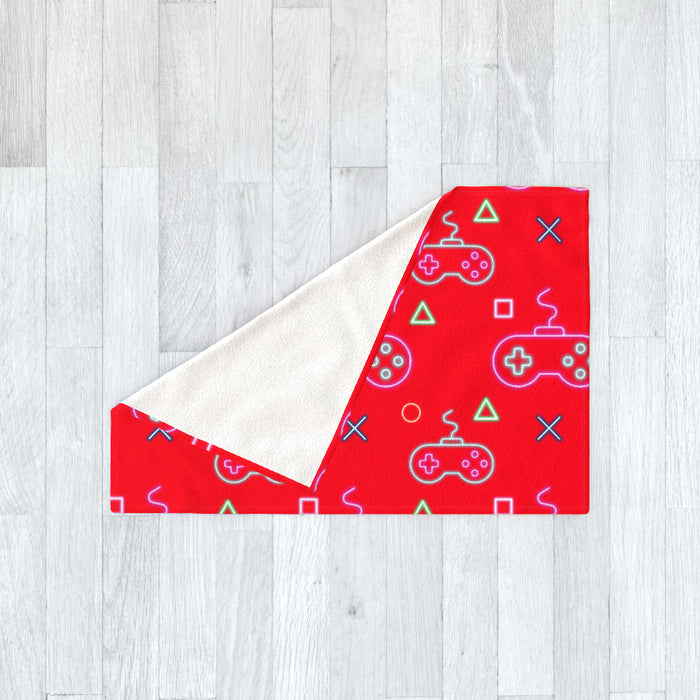 Blanket - Gaming Neon Red - printonitshop