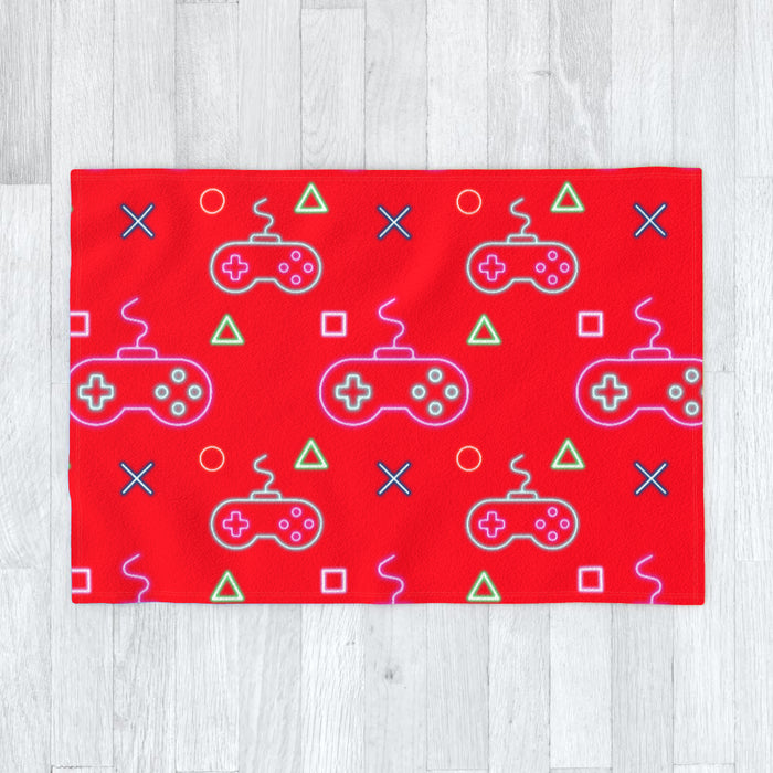 Blanket - Gaming Neon Red - printonitshop