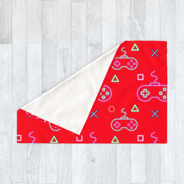 Blanket - Gaming Neon Red - printonitshop