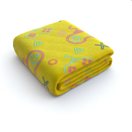 Blanket - Gaming Neon Yellow - printonitshop