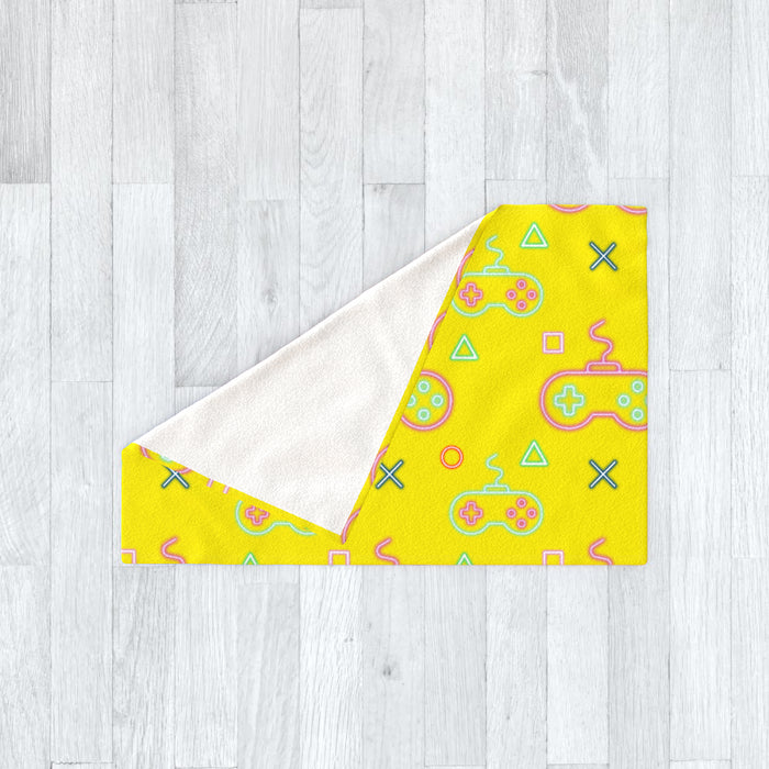 Blanket - Gaming Neon Yellow - printonitshop