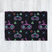 Blanket - Gaming Neon Black/Blue - printonitshop