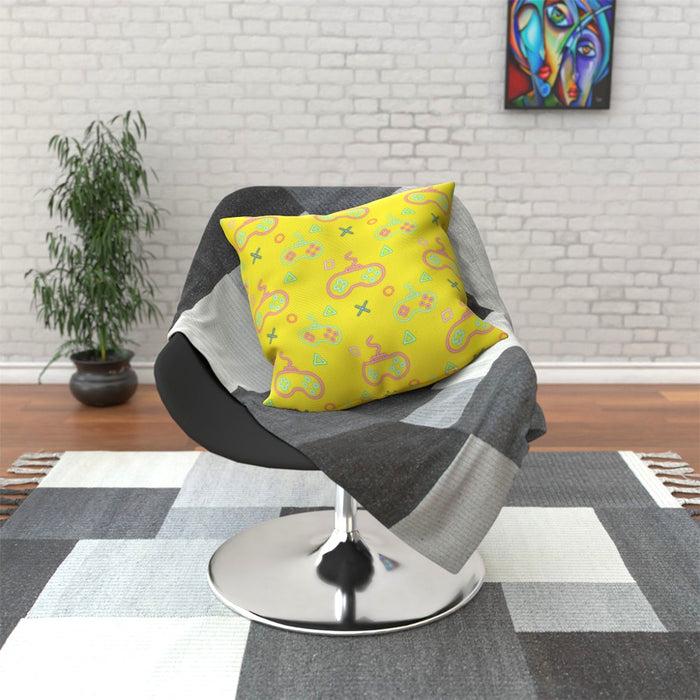 Cushions - Gaming Neon Yellow - printonitshop