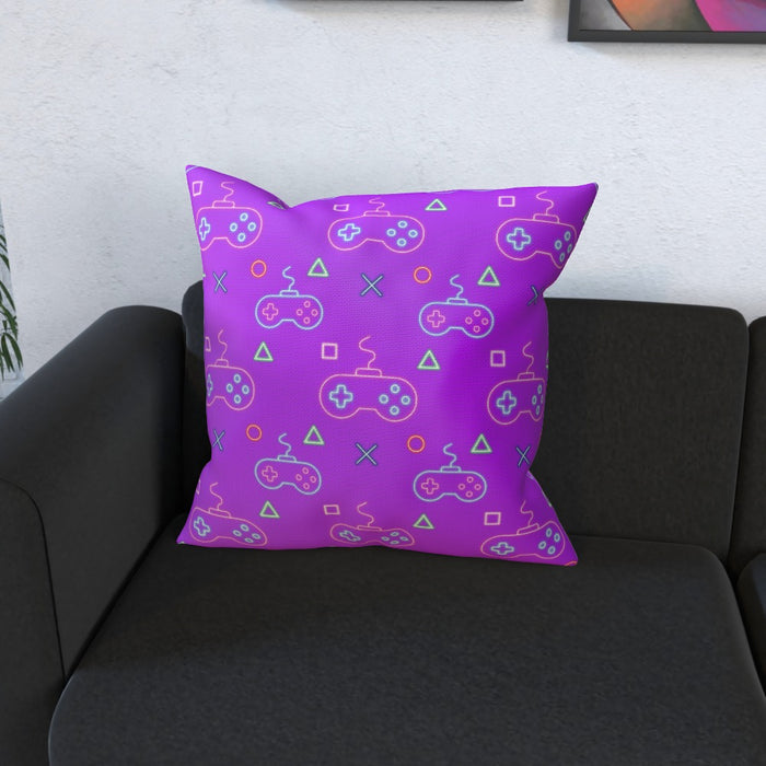 Cushions - Gaming Neon Purple - printonitshop