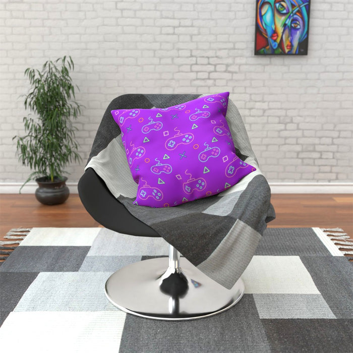 Cushions - Gaming Neon Purple - printonitshop