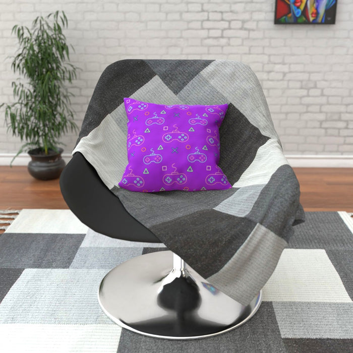 Cushions - Gaming Neon Purple - printonitshop