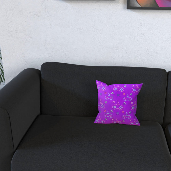 Cushions - Gaming Neon Purple - printonitshop