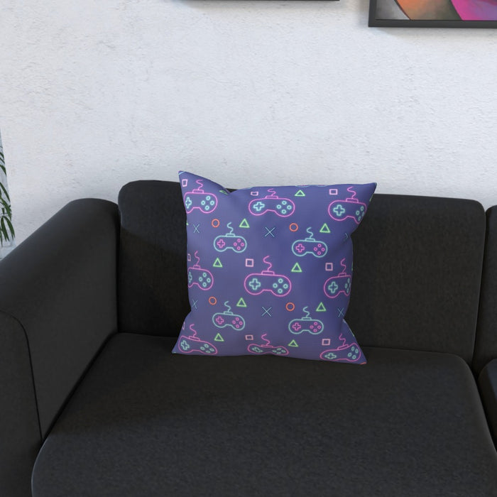 Cushions - Gaming Neon Light Purple - printonitshop