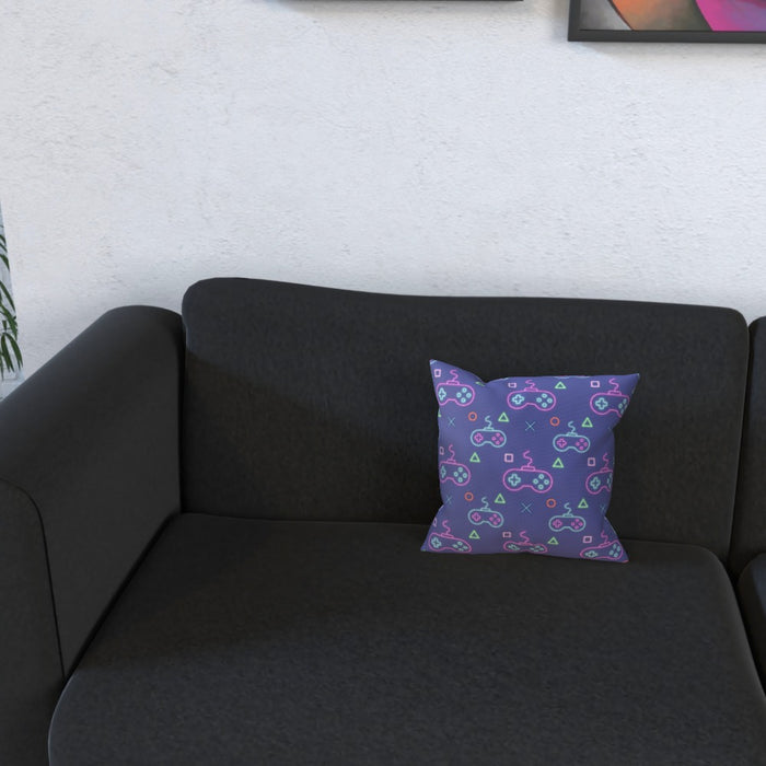 Cushions - Gaming Neon Light Purple - printonitshop