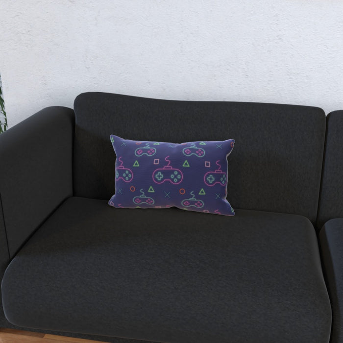 Cushions - Gaming Neon Light Purple - printonitshop