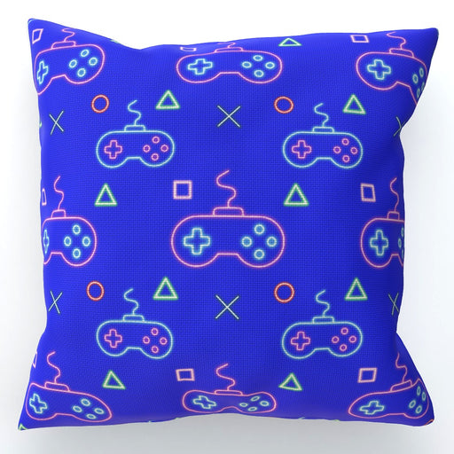 Cushions - Gaming Neon Blue - printonitshop