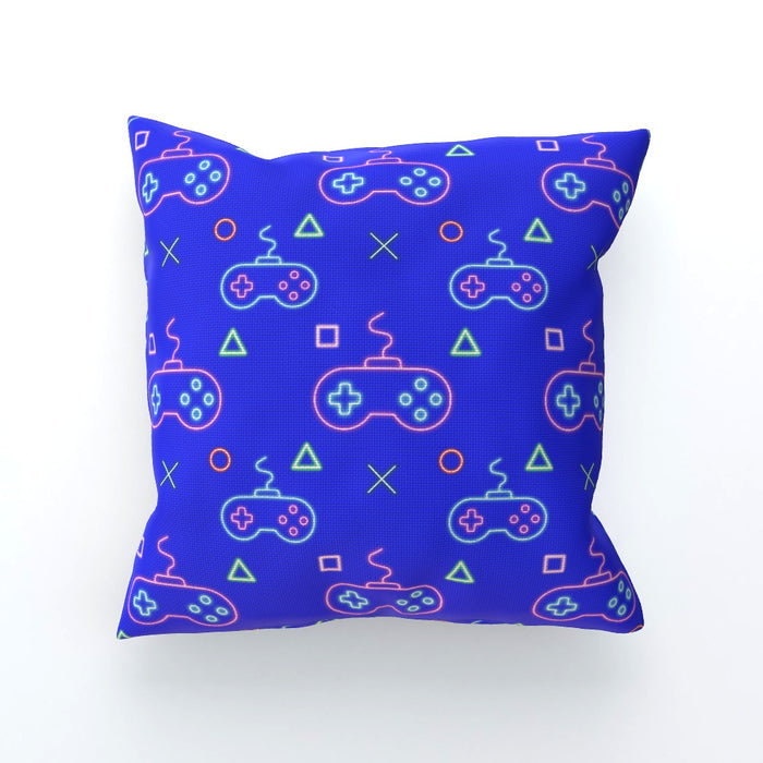 Cushions - Gaming Neon Blue - printonitshop