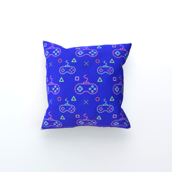 Cushions - Gaming Neon Blue - printonitshop