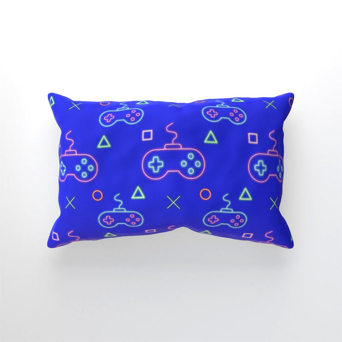 Cushions - Gaming Neon Blue - printonitshop