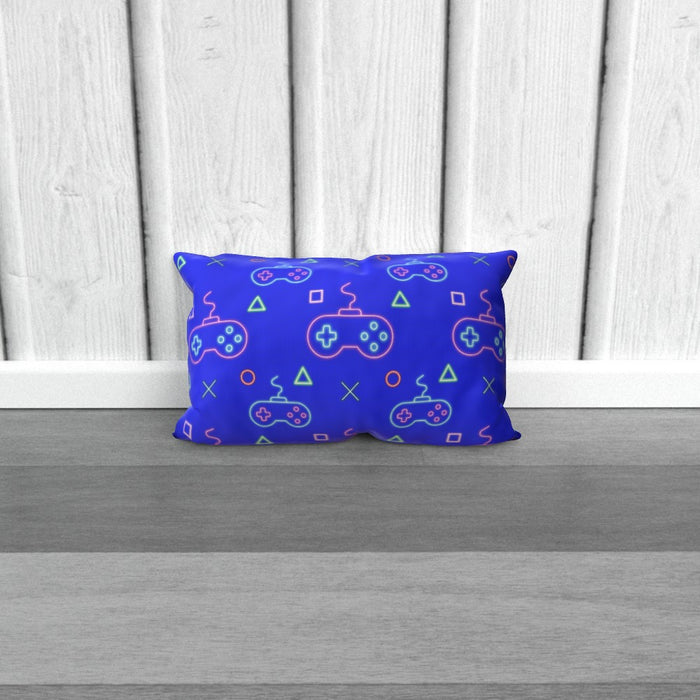 Cushions - Gaming Neon Blue - printonitshop