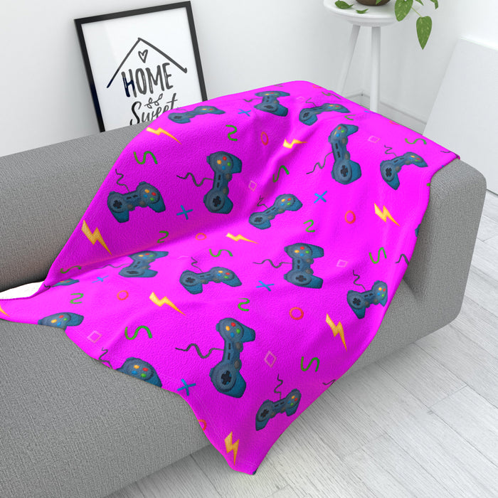 Blanket - Shocking Pink Gaming - printonitshop