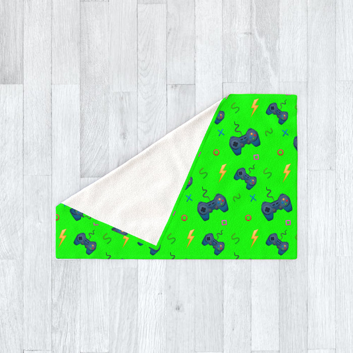 Blanket - Bright Green Gaming - printonitshop