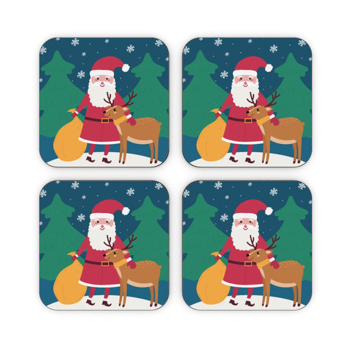 Coasters - Santa and Reindeer - printonitshop