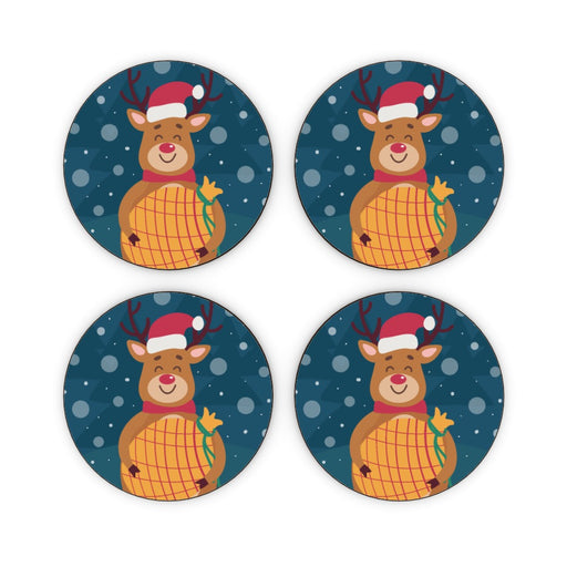 Coasters - Reindeer Smily - printonitshop