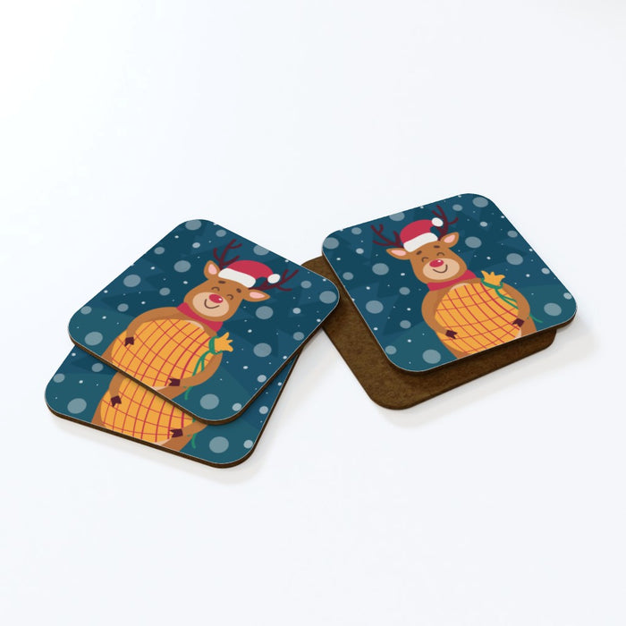 Coasters - Reindeer Smily - printonitshop