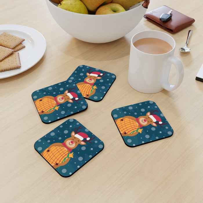 Coasters - Reindeer Smily - printonitshop