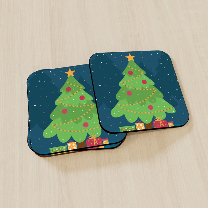 Coasters - Christmas Tree - printonitshop