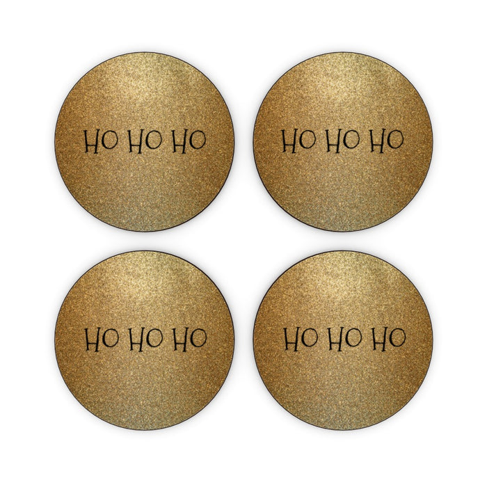 Coasters - Sparkle - Ho Ho Ho - printonitshop