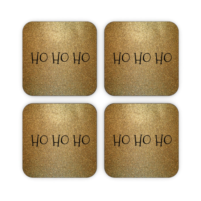 Coasters - Sparkle - Ho Ho Ho - printonitshop