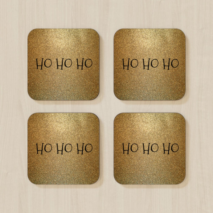 Coasters - Sparkle - Ho Ho Ho - printonitshop