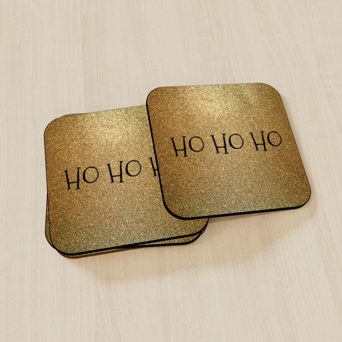 Coasters - Sparkle - Ho Ho Ho - printonitshop