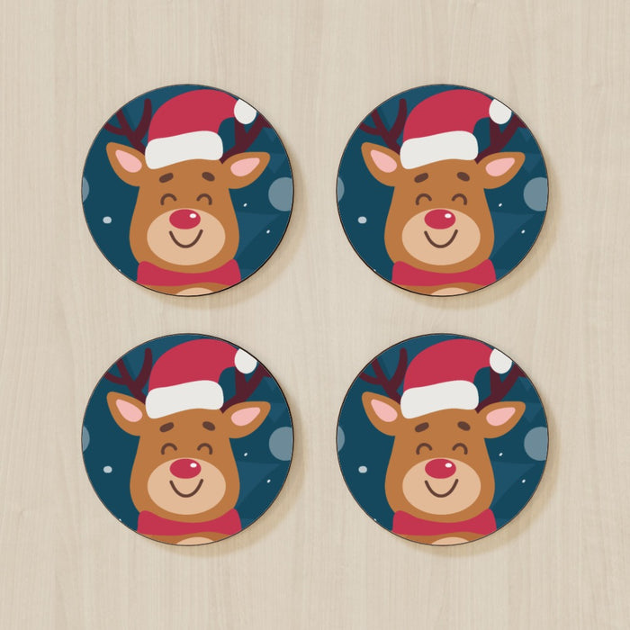 Coasters - Reindeer Smily 2 - printonitshop