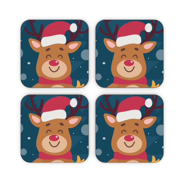 Coasters - Reindeer Smily 2 - printonitshop