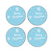 Coasters - Merry Christmas Blue - printonitshop