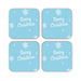 Coasters - Merry Christmas Blue - printonitshop