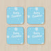 Coasters - Merry Christmas Blue - printonitshop