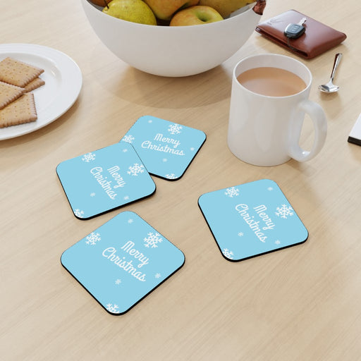 Coasters - Merry Christmas Blue - printonitshop