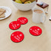 Coasters - Merry Christmas Red - printonitshop