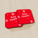 Coasters - Merry Christmas Red - printonitshop