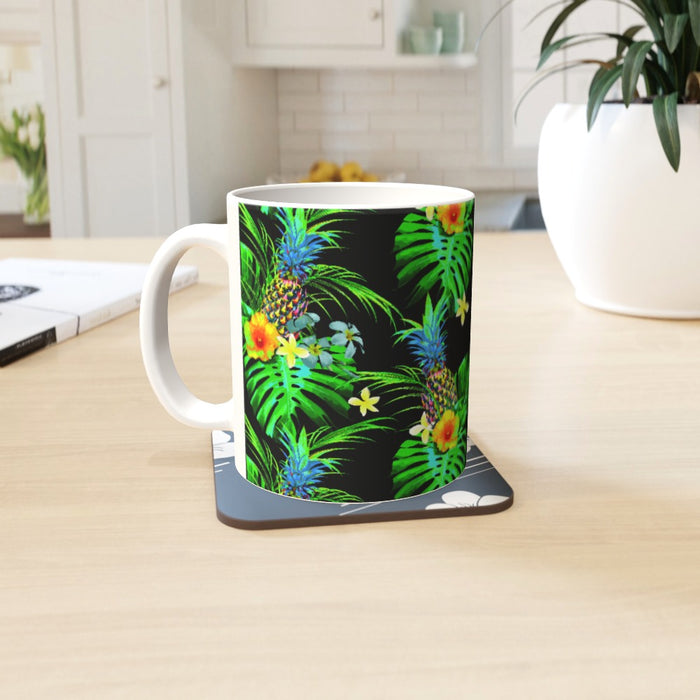 11oz Ceramic Mug - Tropical Black - printonitshop