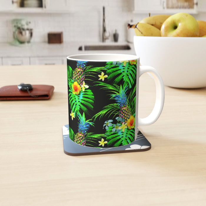 11oz Ceramic Mug - Tropical Black - printonitshop