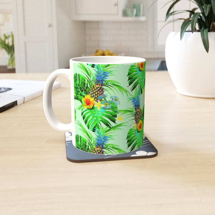 11oz Ceramic Mug - Tropical Green - printonitshop