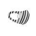 Ear Loop Mask - Black and White Structure - printonitshop