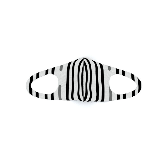 Ear Loop Mask - Black and White Structure - printonitshop