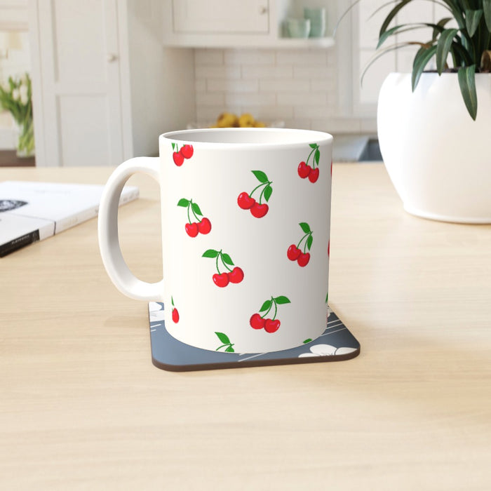 11oz Ceramic Mug - White Cherries - printonitshop