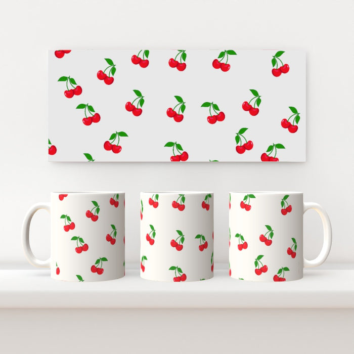 11oz Ceramic Mug - Cherries - printonitshop