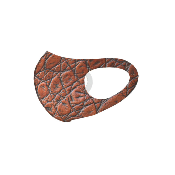 Ear Loop Mask - Brown Croc - printonitshop