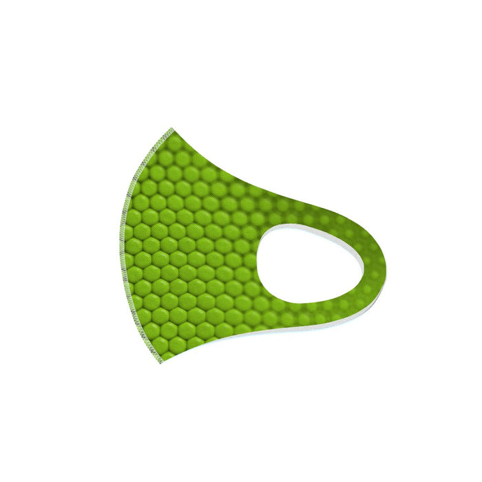 Ear Loop Mask - Undulating Green - printonitshop