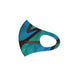 Ear Loop Mask - Abstract Waves Blue / Green - printonitshop